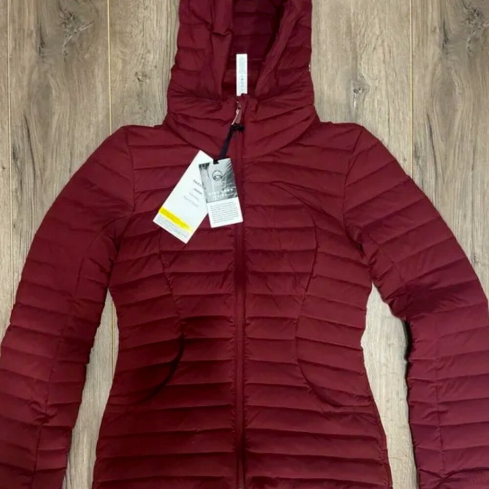 LULULEMON PACK IT DOWN RED MERLOT JACKET PERFECT SOLD OUT BURGUNDY WINE NWT 12